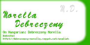 morella debreczeny business card